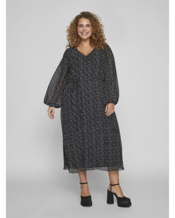 Vila Kjole Curve Dame Vidaliana Black