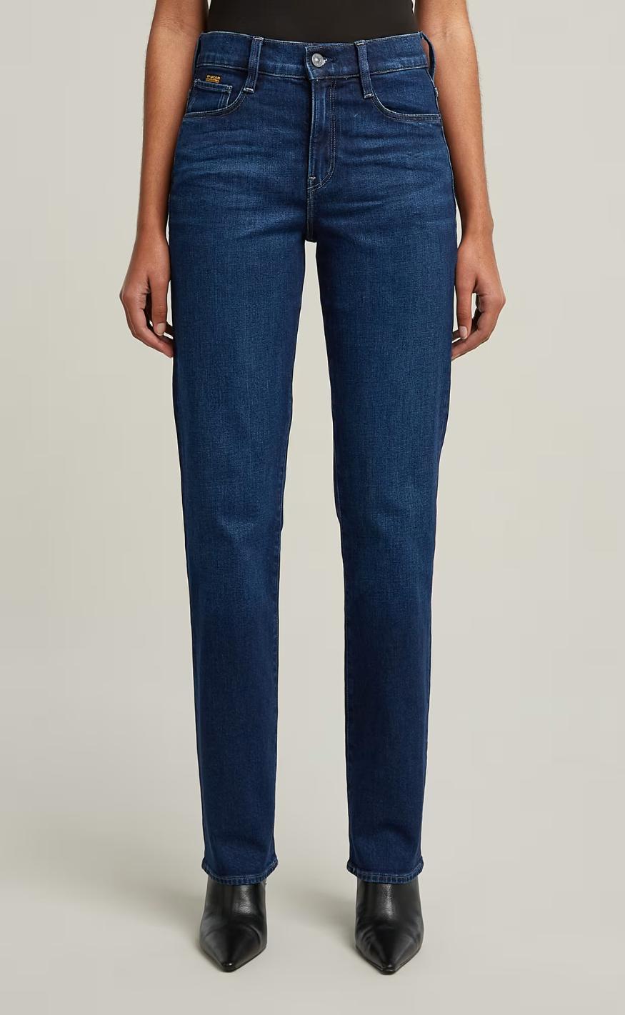 -star Bukser Strace Straight Worn In Aster Blue