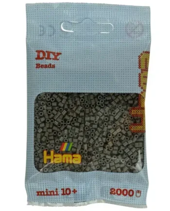 Hama Mini Perler 2000stk Gråbrun  501-117