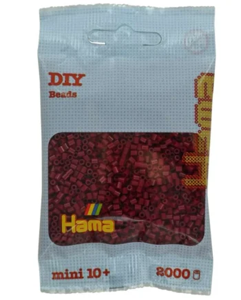 Hama Mini Perler 2000stk Mørk Kirsebær  501-118