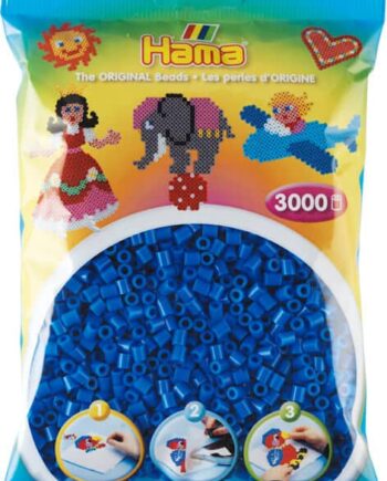 Hama Perler  3000 Stk Lys Blå Midi  201-09