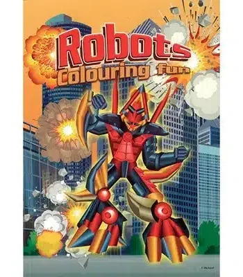 Min Første Malebog Robotter A4 16 Sider