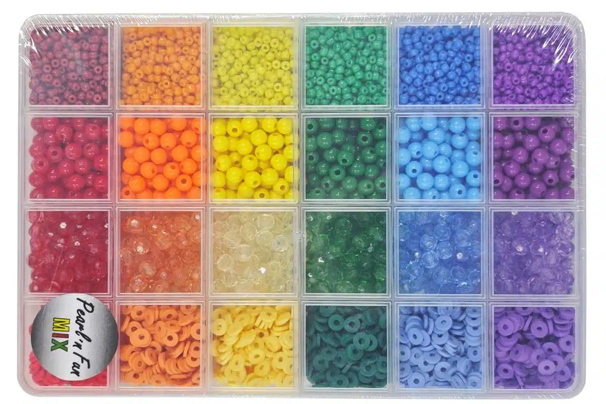 Perlemix Farvenuancer -6mm Farver