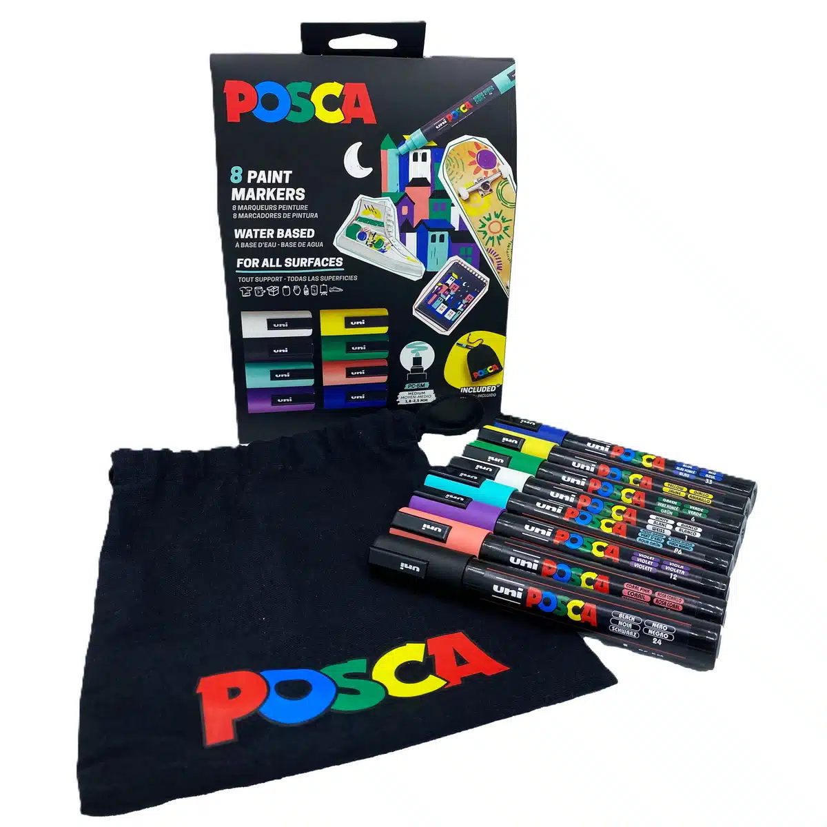 Posca Sæt Pc5m Farver Stofpose