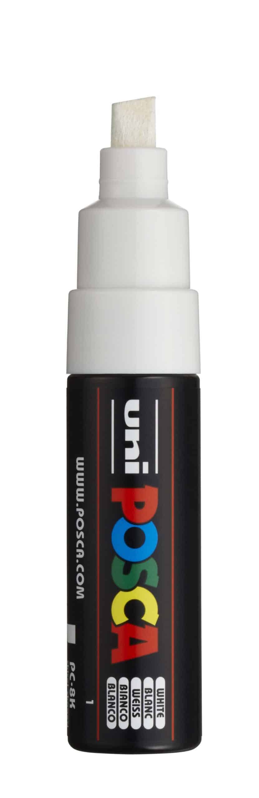 Posca Tusch Hvid Pc-8k 1stk