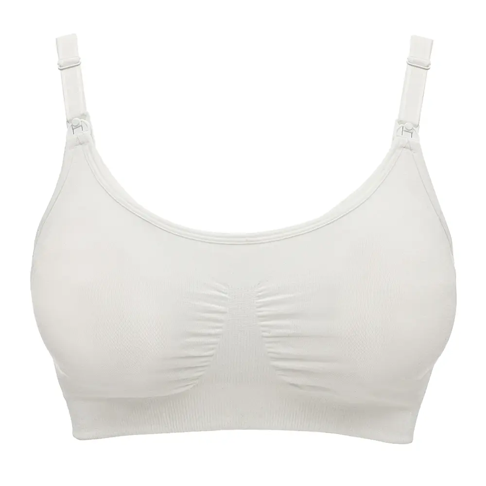 - -  Amme- Og Pumpe-bh Hvid