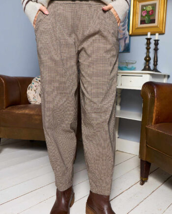 Black Colour Bukser Davina Art Brown