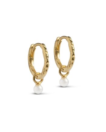 Enamel Copenhagen øreringe Belle Pearl Gold Colour