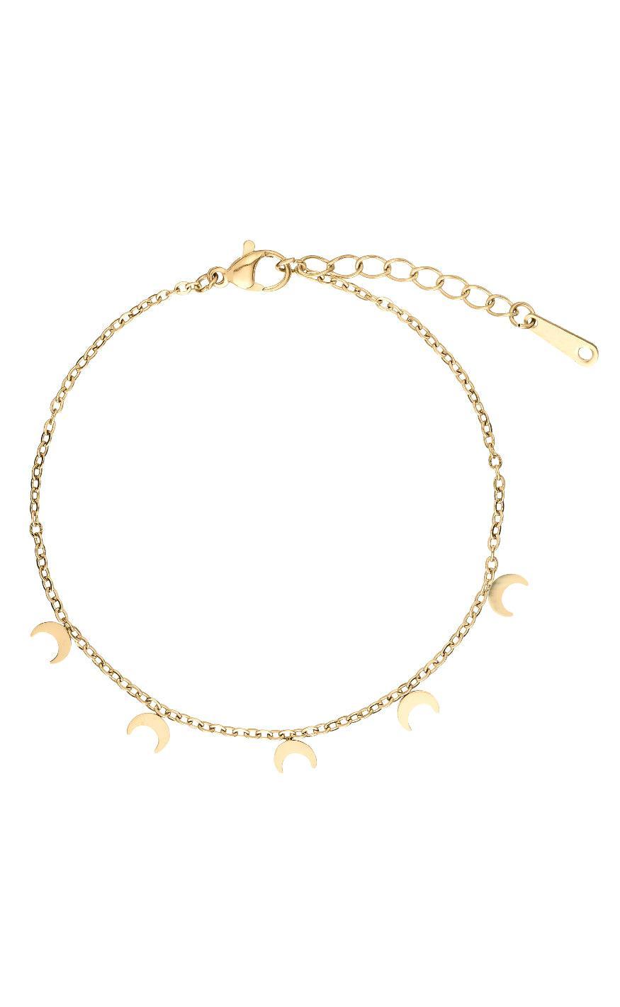 Smykkeli Copenhagen Armbånd Oslo Moon Gold Colour
