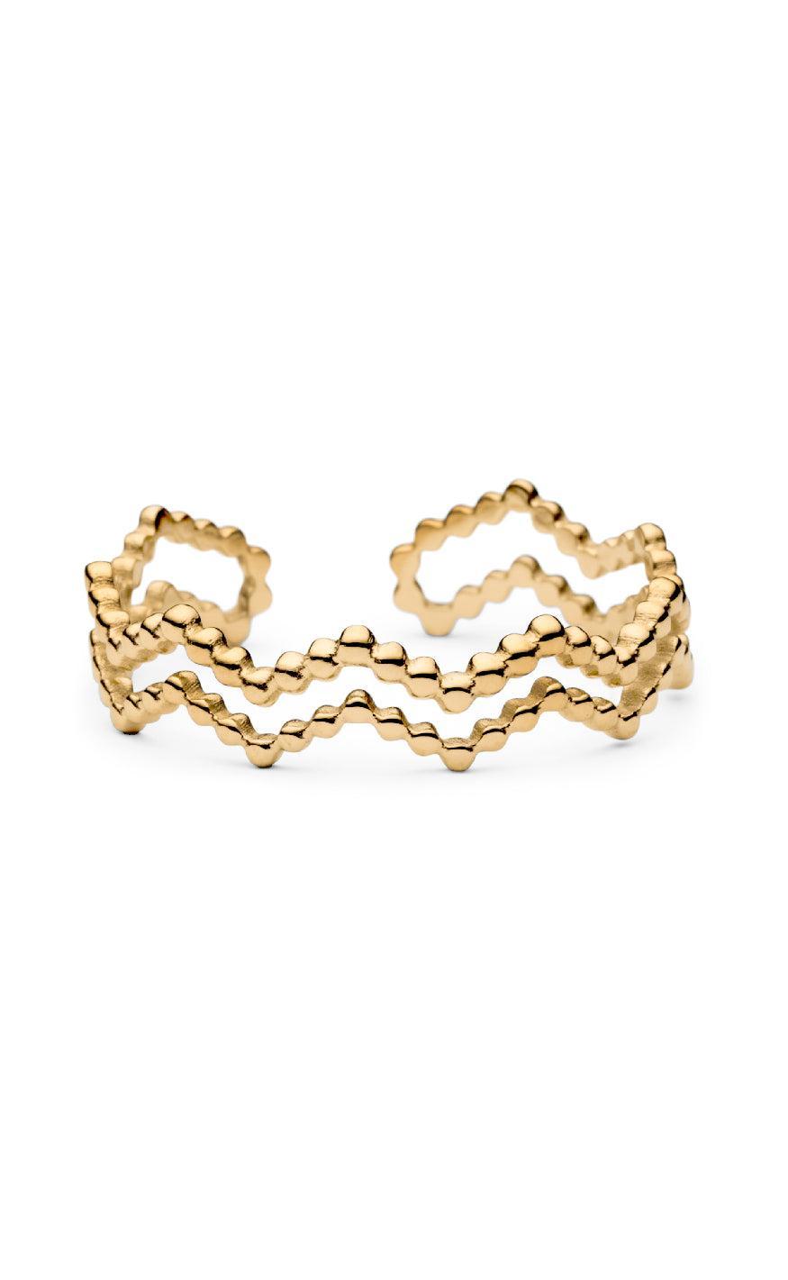 Smykkeli Copenhagen Ring Bari Gold Colour