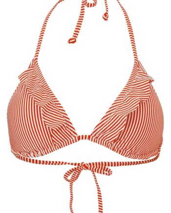 Beck Söndergaard Bikini Overdel Striba Bel Frill Grenadine