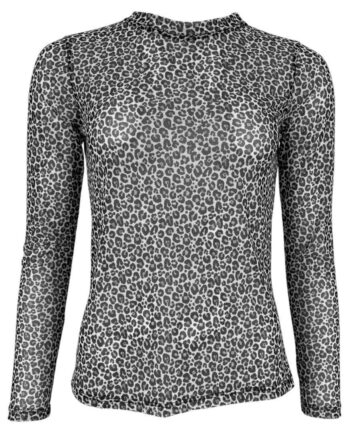 Black Colour Bluse Florence Black Leo