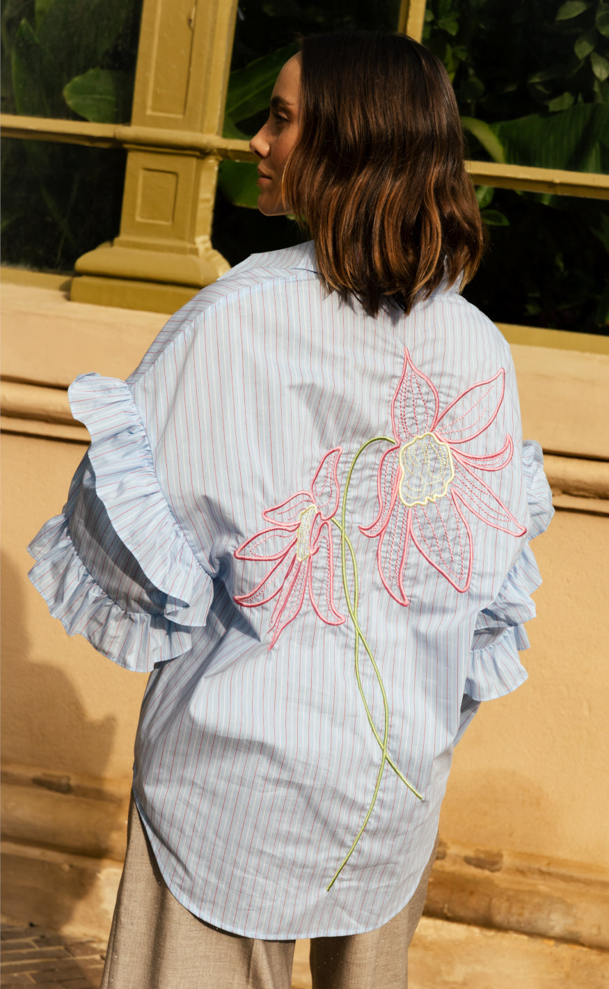 Cras Skjorte Florette Light Blue Stripe