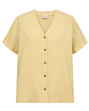 Freequent Skjorte Lava Ss  -neck Golden Haze