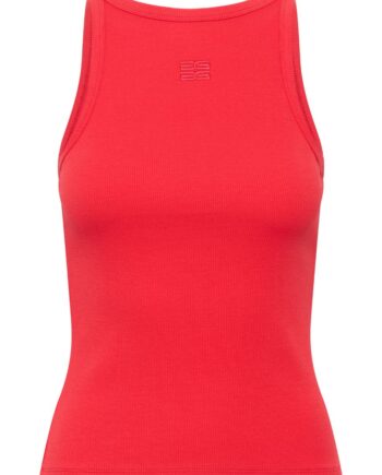 Gestuz Top Drew Logo Tank     Tomato