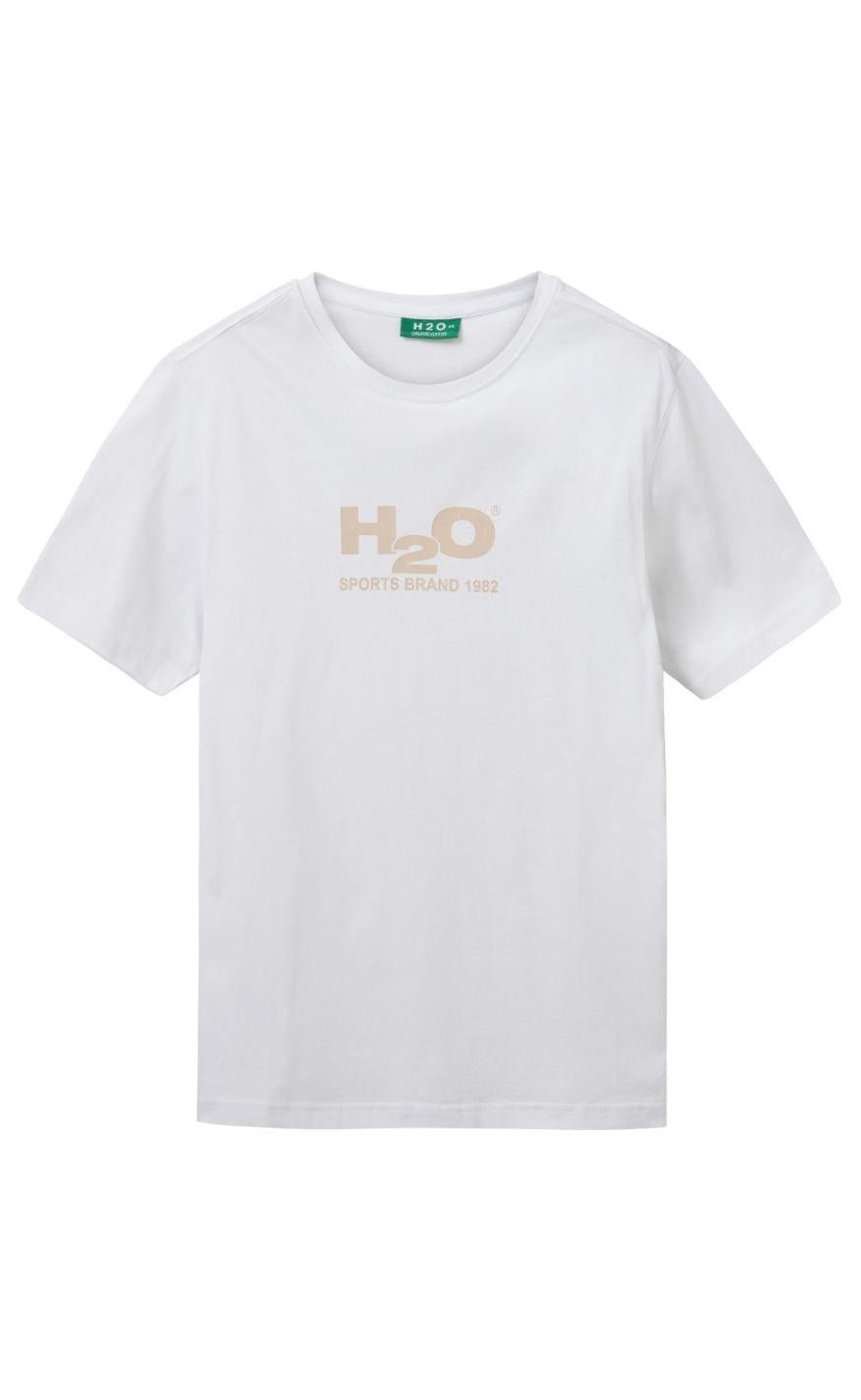 H2o -shirt Logo White Chalk