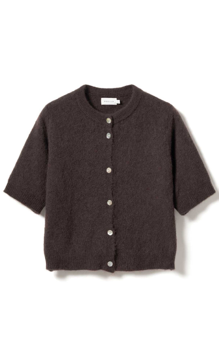 Noella Cardigan Kae Ss Chocolate