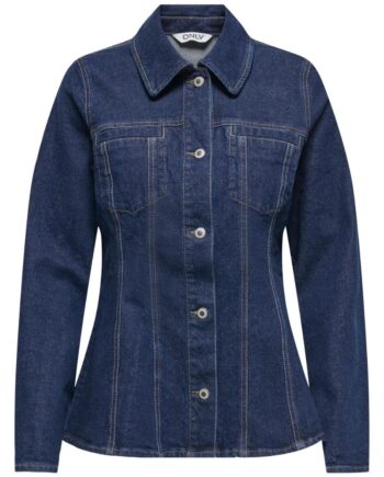 Only Skjorte Elle Dark Blue Denim