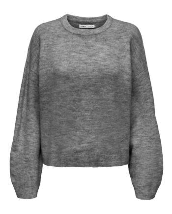 Only Striktrøje Simoni Medium Grey Melange