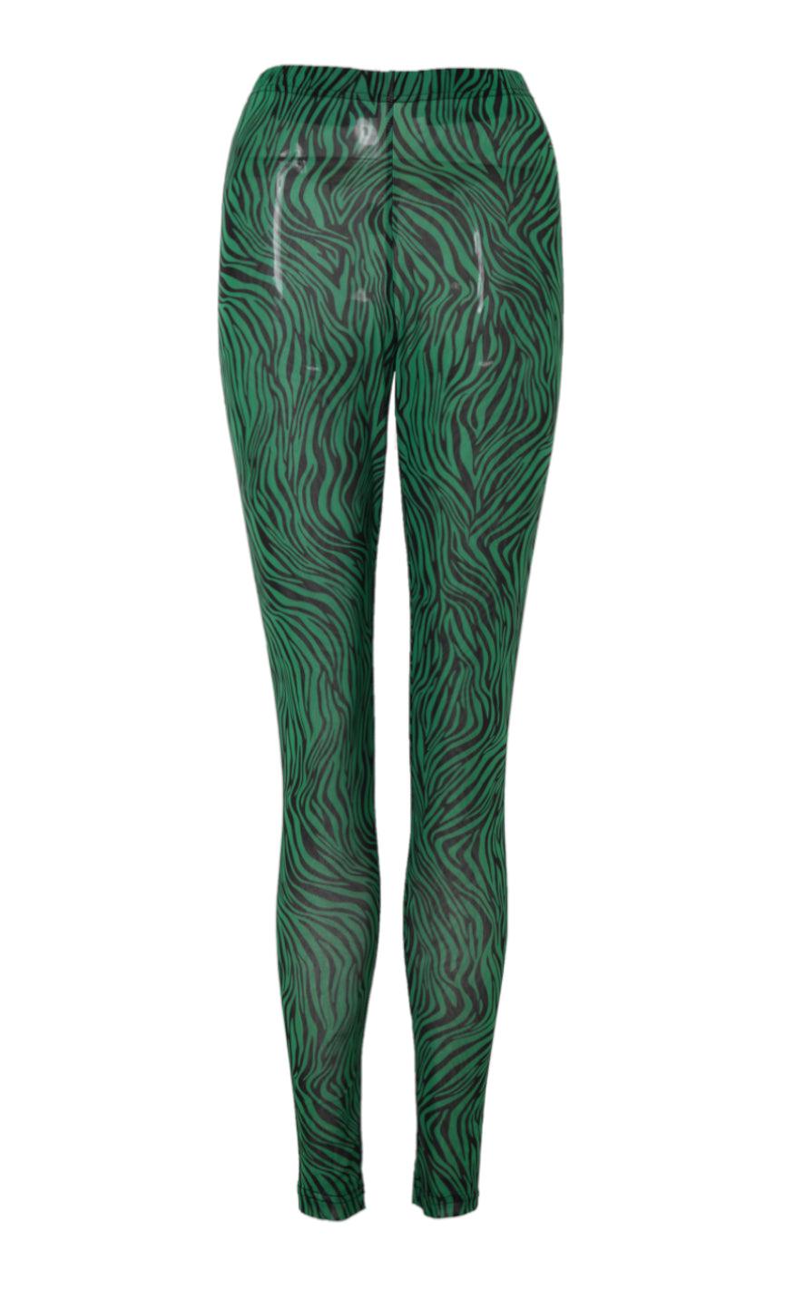 Say Ina Copenhagen Leggings Sofia Green Zebra