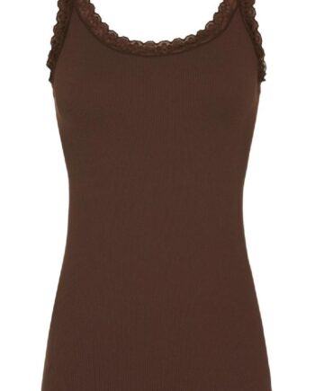 Tim   Simonsen Top Frida Rib Cioccolato
