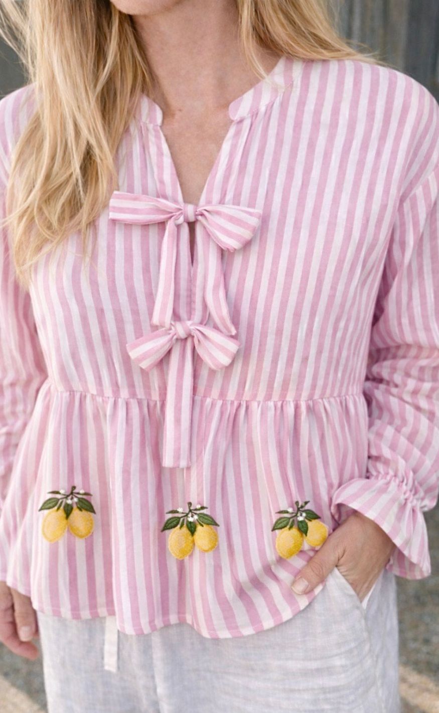 -view Bluse Alize Rose Yellow