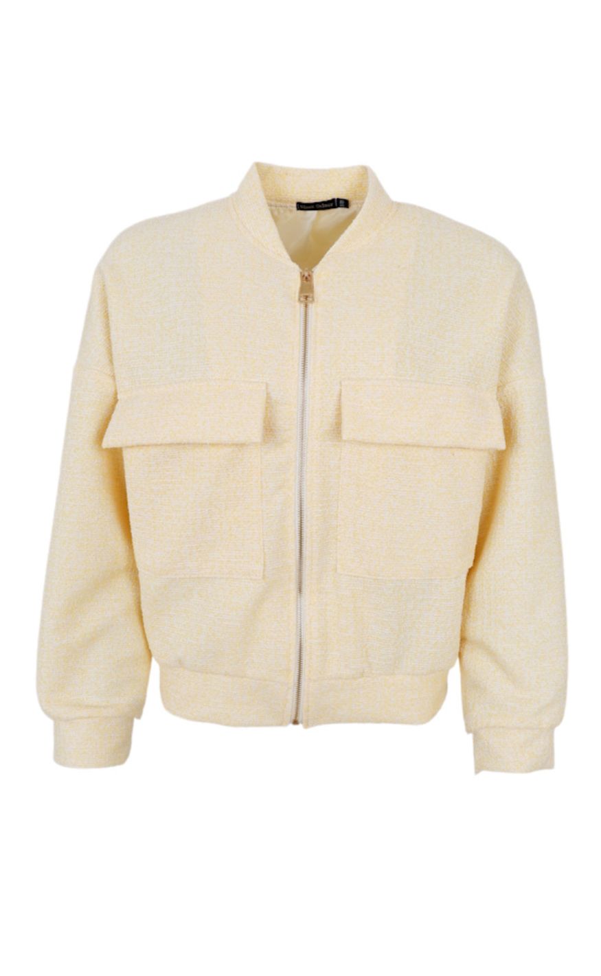 Black Colour Jakke Suri Bomber Lt Yellow
