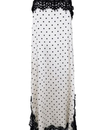 Black Colour Kjole Evie Lace White Dot