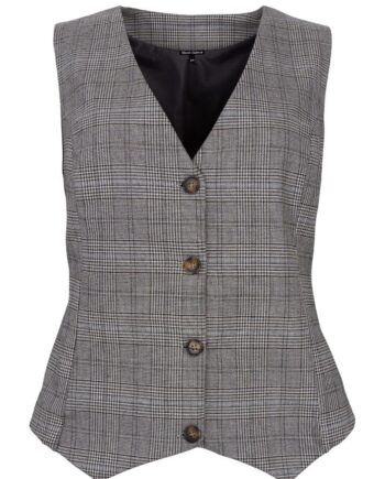 Black Colour Vest Nikka Grey