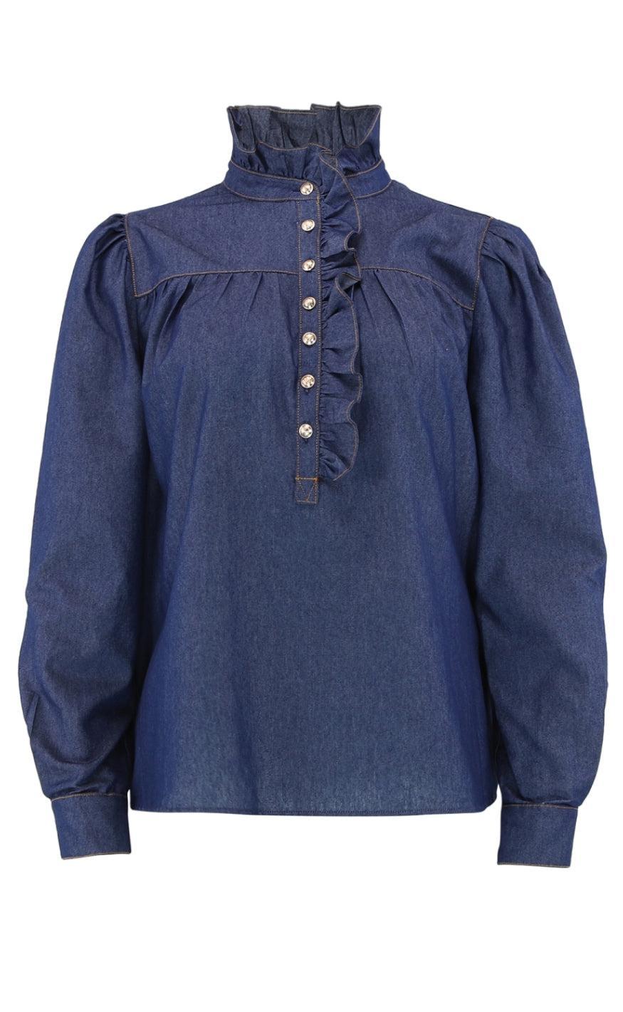 Continue Skjorte Ariana Chambre Dark Blue Chambre