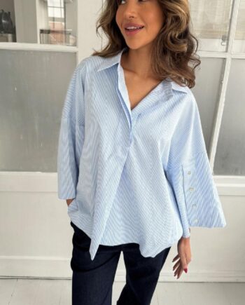 Continue Skjorte Klara Blue Stripe