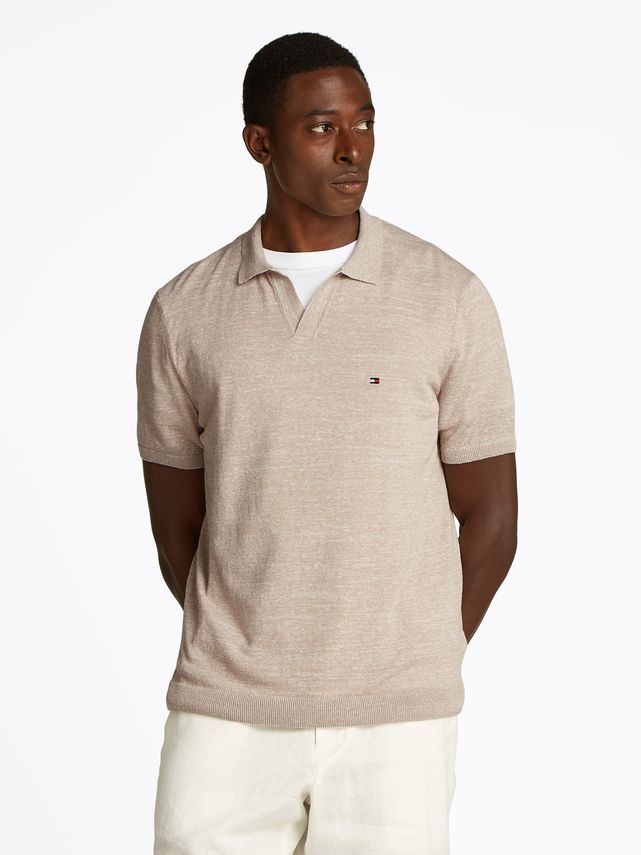 Cotton Linen Jonny Collar Polo