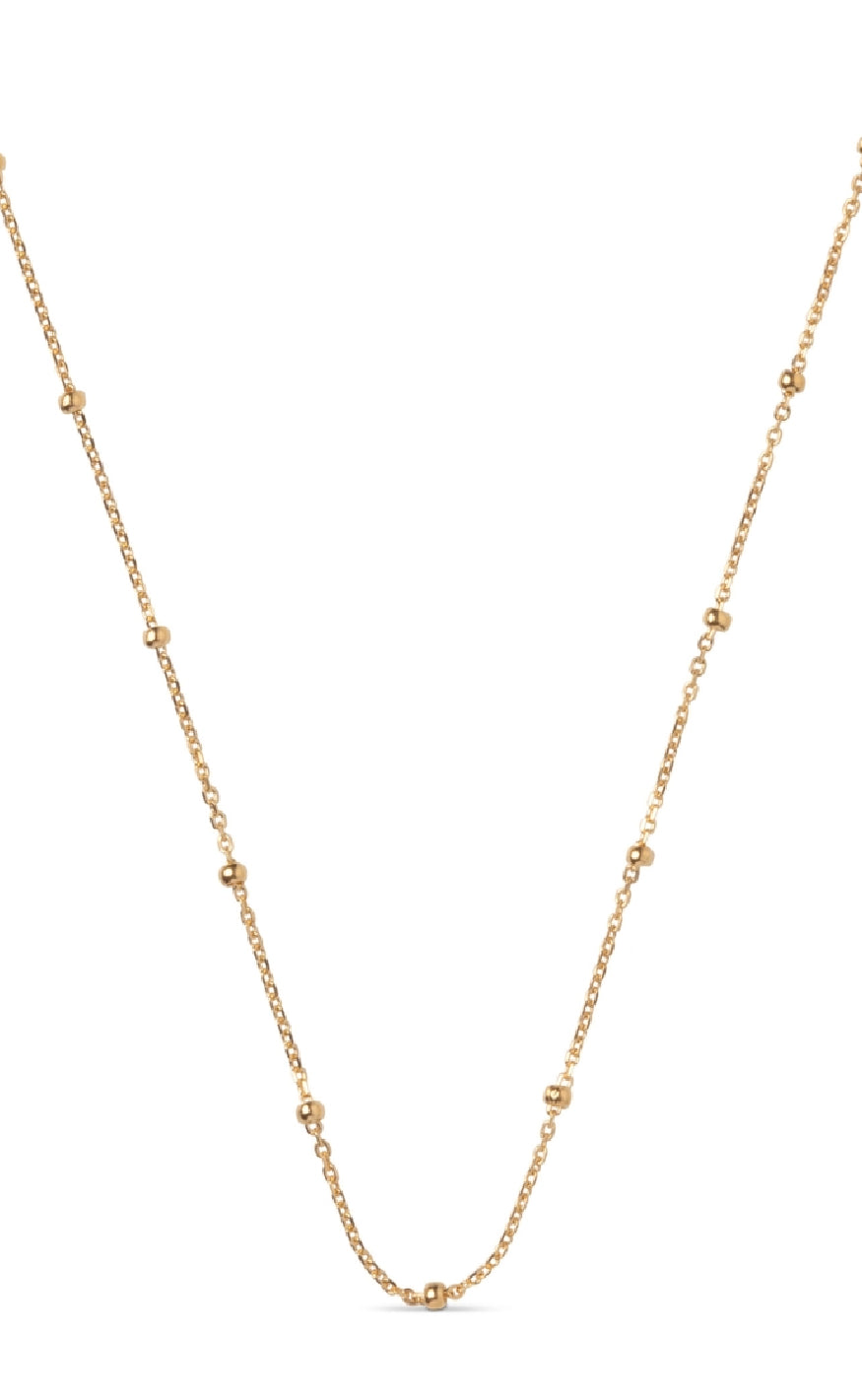 Enamel Copenhagen Halskæde Beaded Chain Gold Colour
