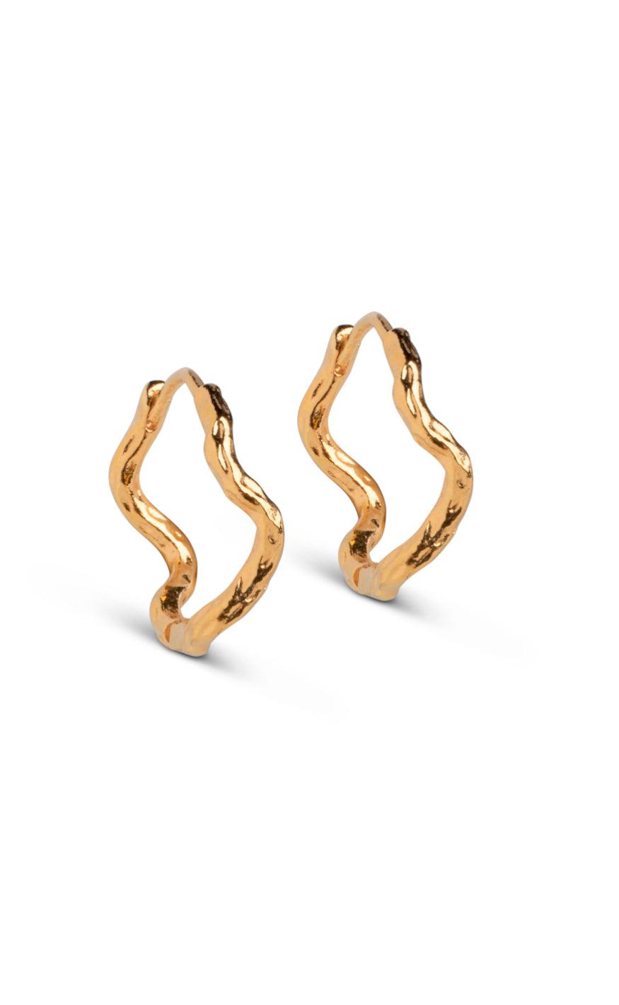 Enamel Copenhagen øreringe Holly Large Gold Colour