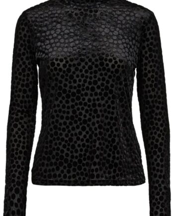 Freequent Bluse Iska Black    Black Dot
