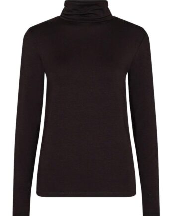 Freequent Bluse Liana High Neck Black
