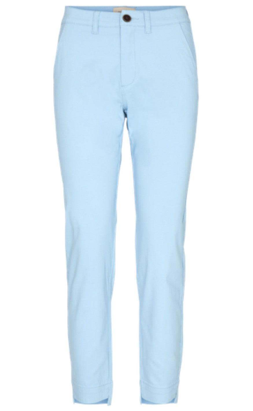 Freequent Bukser Rex Ankle Chambray Blue