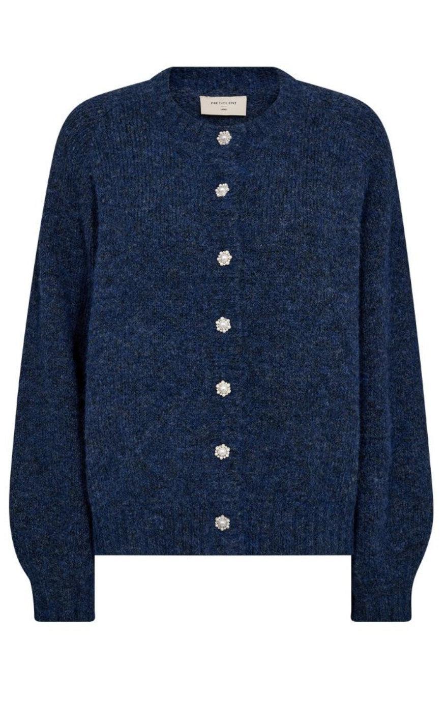 Freequent Cardigan Louisa Vintage Indigo Melange