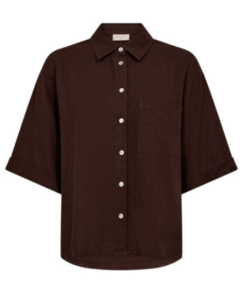 Freequent Skjorte Lava Pocket Coffee Bean