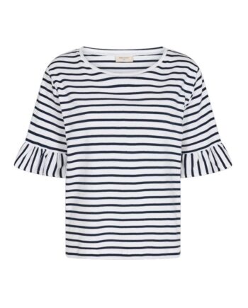 Freequent  -shirt Marline Brilliant White    Navy Blazer