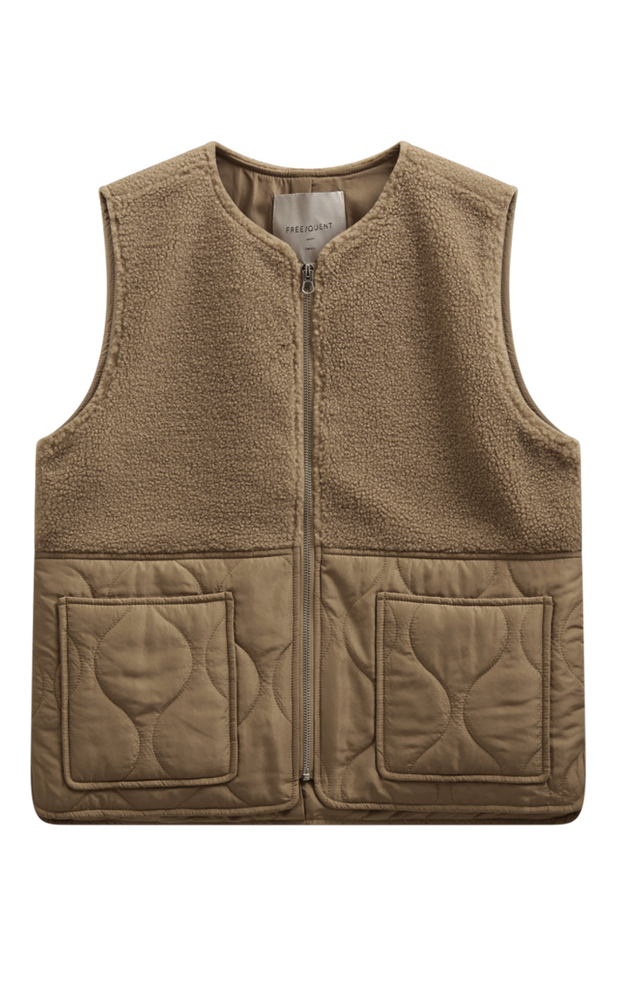 Freequent Vest Amra Silver Mink
