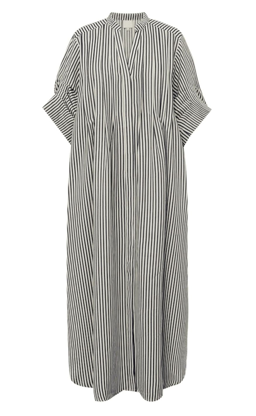 Gossia Kjole Alexa Creme Navy Stripes