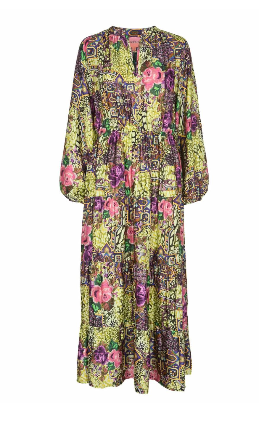 Gossia Kjole Dee Brocade Flowers