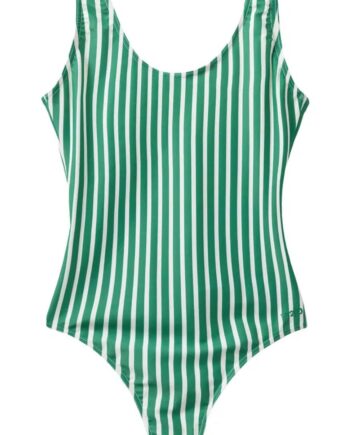 H2o Badedragt Stripe Swim Posy Green