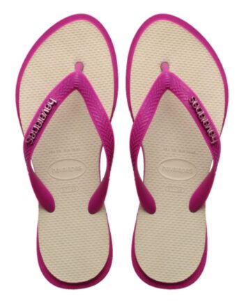 Havaianas Klipklapper   Sandal Top Point Fusion Rose Gum  Straw Beige