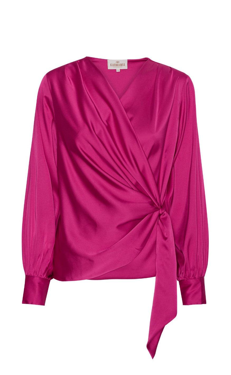 Karmamia Copenhagen Bluse Ines Rose Violet