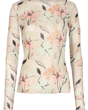 Liberte Bluse Mesh Creamy Flowers