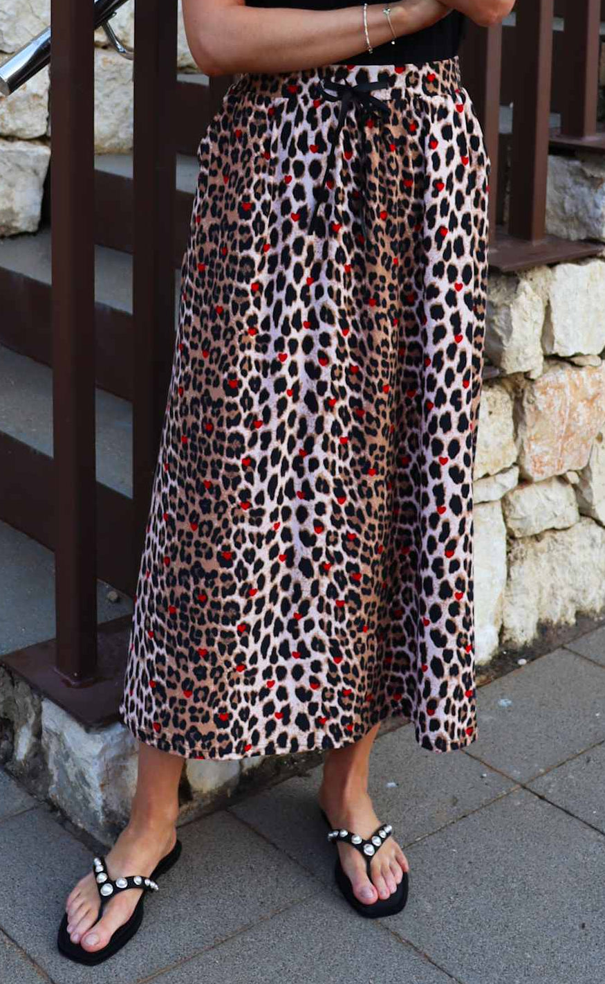 Liberte Nederdel Alma Loose Lux Leo Red Heart