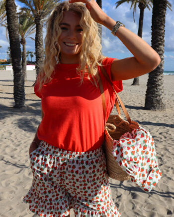 Liberte Shorts Tia Frill Strawberry
