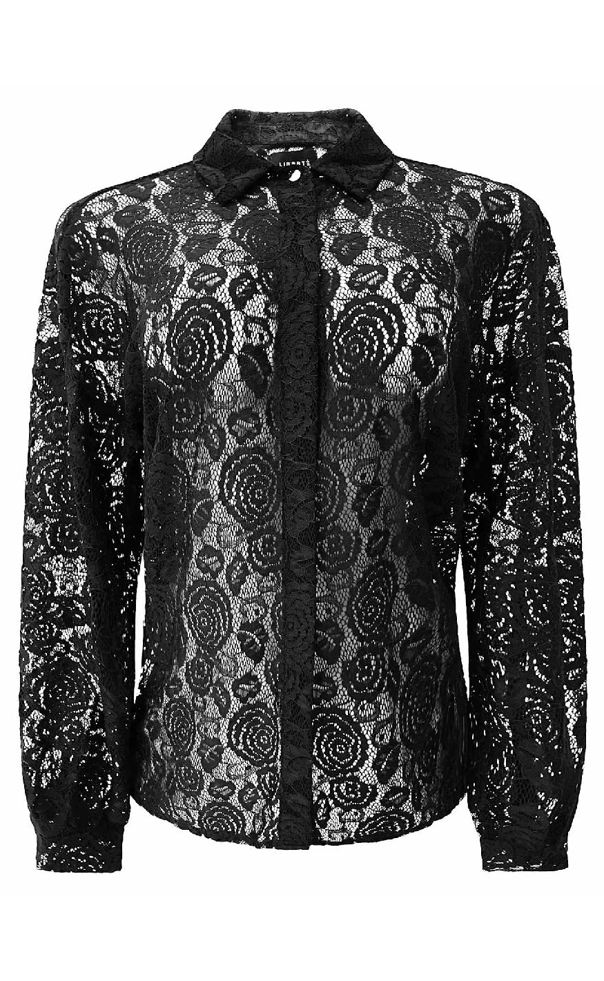 Liberte Skjorte Lacy Black Lace